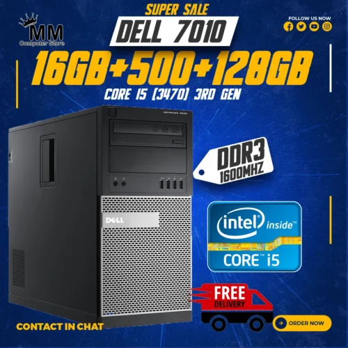 Core i5 3rd Genration  4 RAM Slots Windows 10 Dell Optiplex 7010 Tower Computer