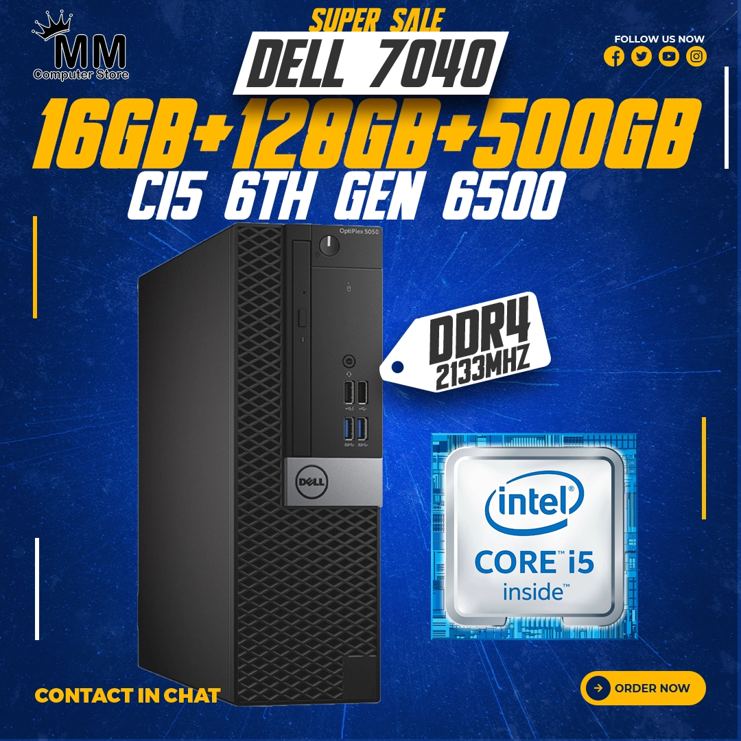 Dell OptiPlex 7040 Core i5 6500 6th Gen Desktop Computer