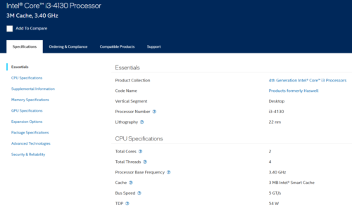 intel core i3 4130 4th generation processor specifications Dell Optiplex 7020 Core i3 4th Gen Price in Pakistan | Used Desktop PC | MM Computer Store