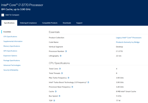 Core i7 3770 Dell OptiPlex 7010 SFF Core i7 3770 3rd Gen Desktop Computer